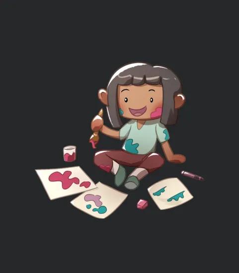 Artist Girl Painting