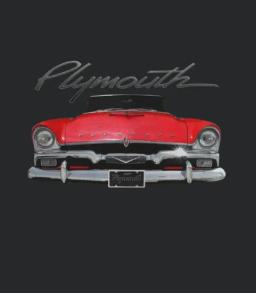 1956 Plymouth Two Side Red