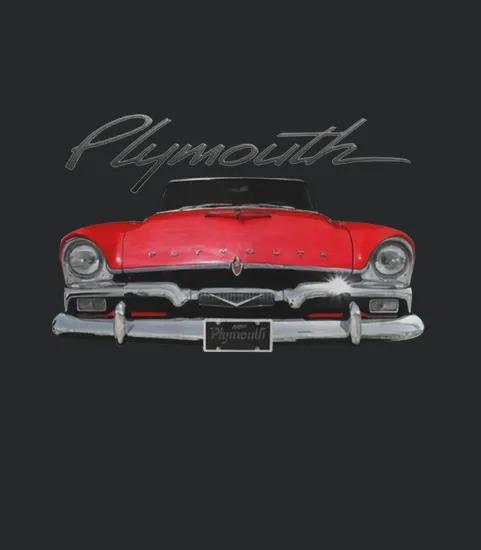 1956 Plymouth Two Side Red