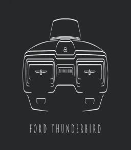 1964 Ford Thunderbird Stencil