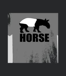 Exmormon Novelty Tapir Horse