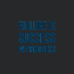 Failure Is Success In Progress