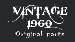 Vintage 1960 Original Parts