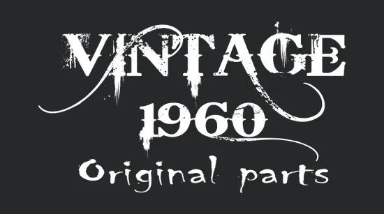 Vintage 1960 Original Parts