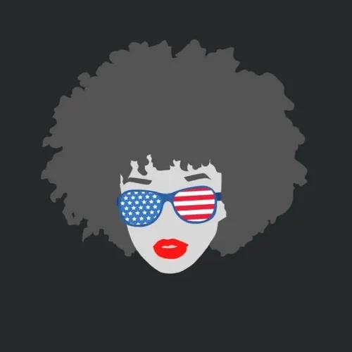American Woman Usa Flag Glasses