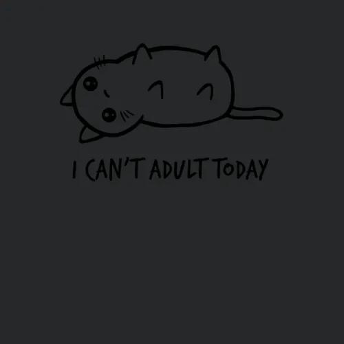 Cat I Cant Adult Today