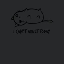Cat I Cant Adult Today