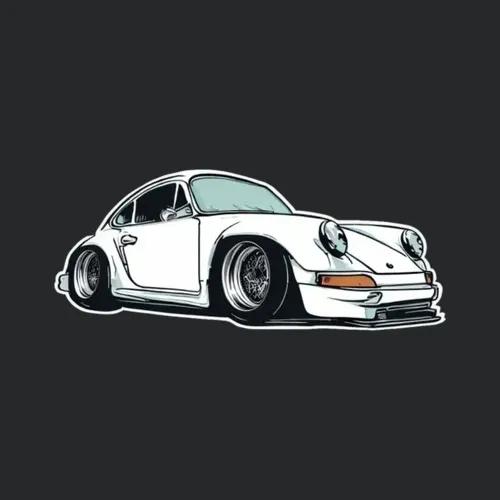 White Sportscar