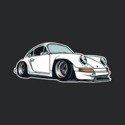 White Sportscar