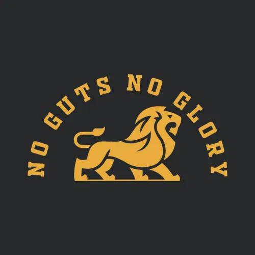 No Guts No Glory Lion Logo