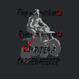 Rides A Three Wheeler