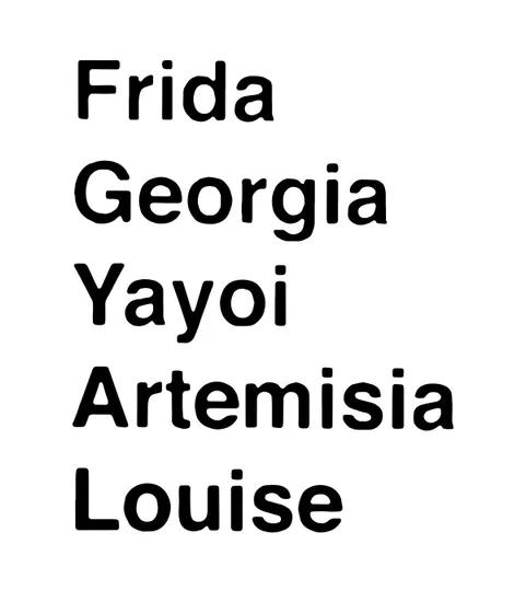 Frida Georgia Yayoi