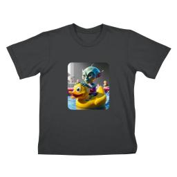 A Rubber Ducky Riding Alien