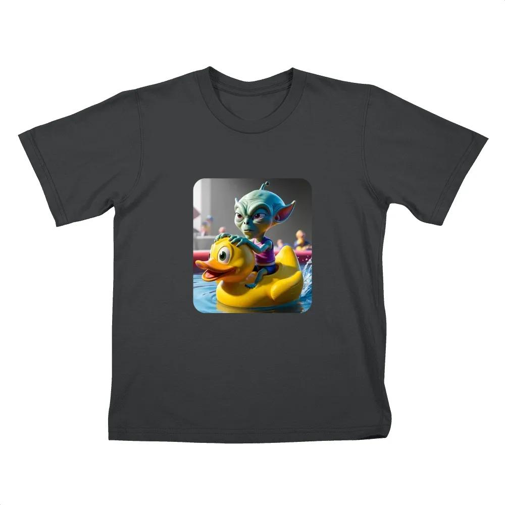 A Rubber Ducky Riding Alien