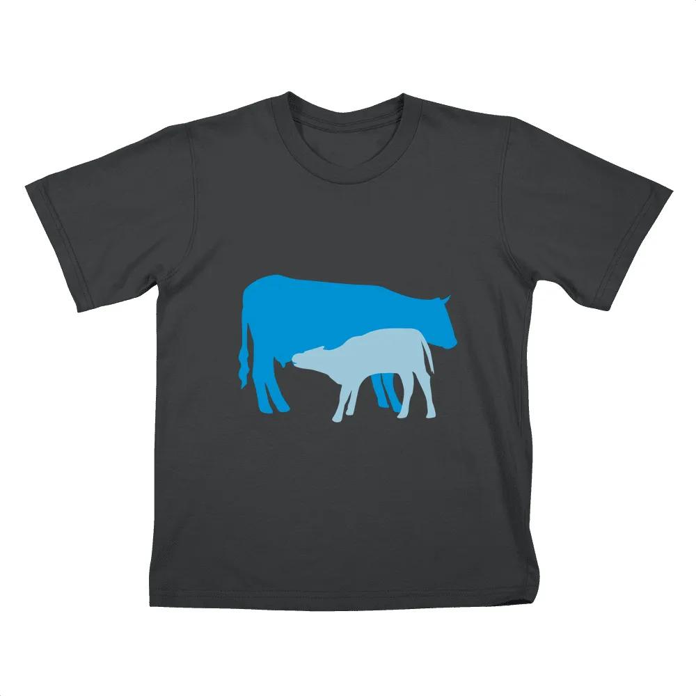 Cow And Calf Colored