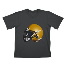 Gold Football Helmet