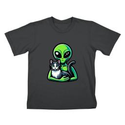Alien And Grey Cat