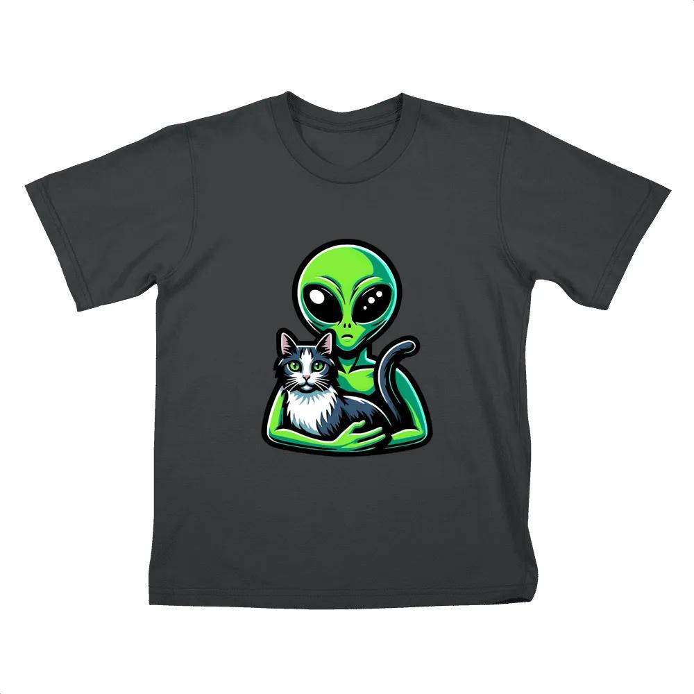 Alien And Grey Cat
