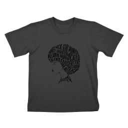 Afro Hair Word Art Design