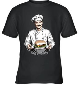 Chef With Hamburger T Design