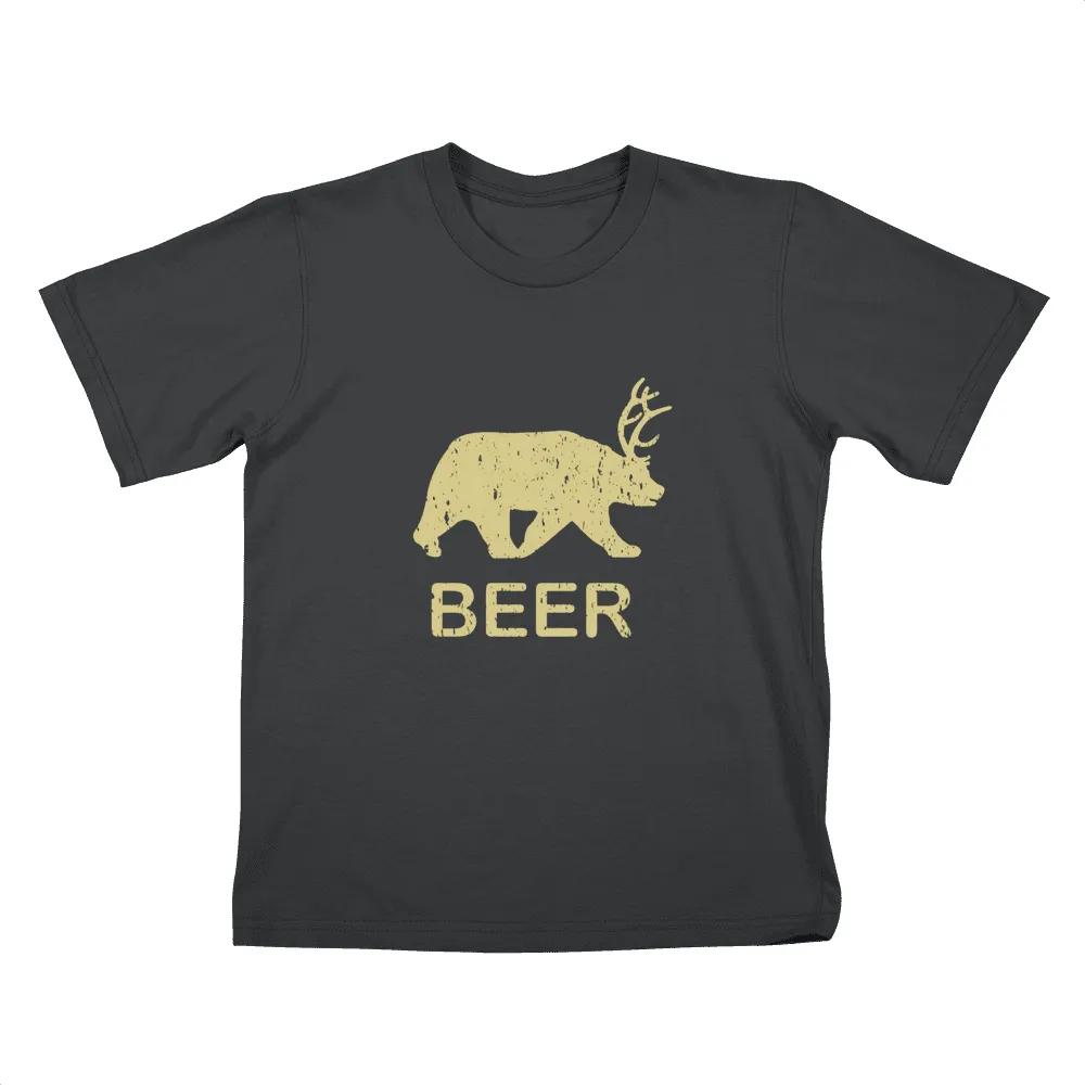 Funny Gym Beer Bear Deer Vintage
