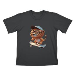 Skater Lion On Skateboard