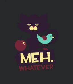 Meh Whatever Cat