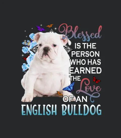 Blessed White English Bulldog