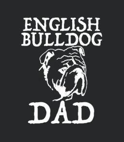 Mens English Bulldog Dad Tee