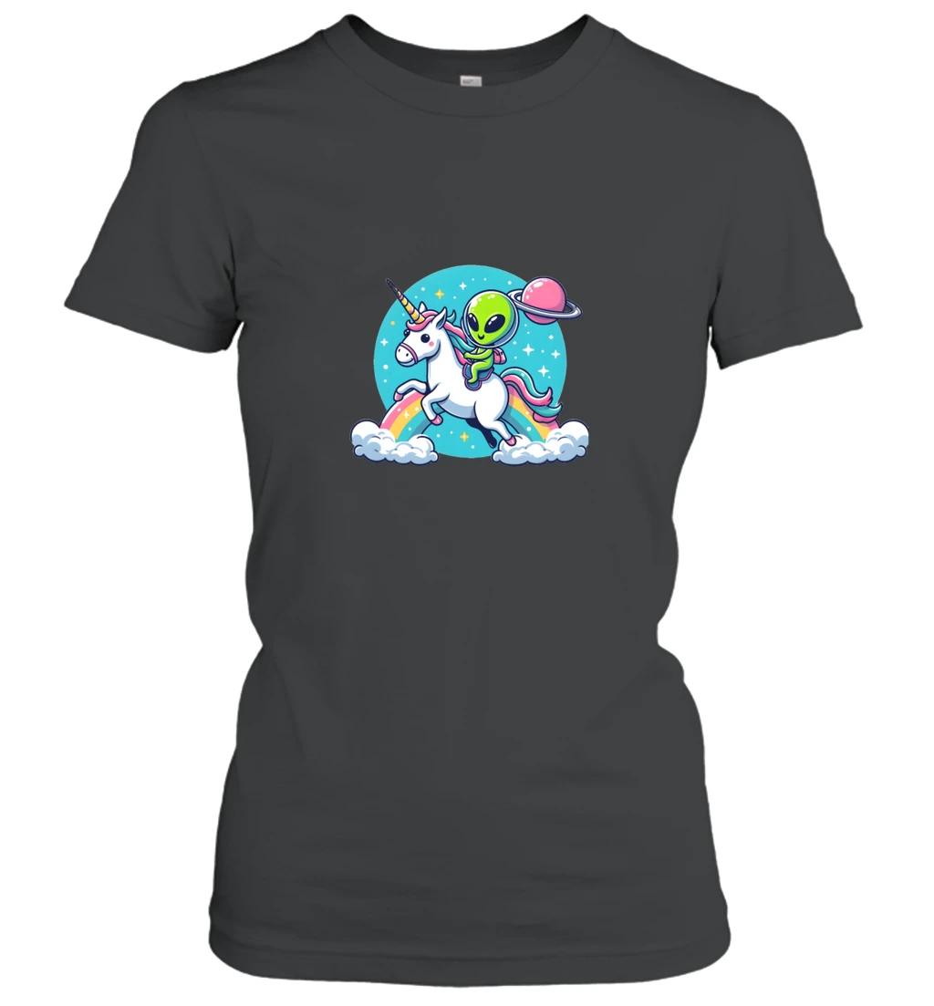 Alien Riding Unicorn