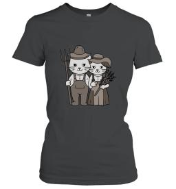 Farmer Cats With Pitchfork