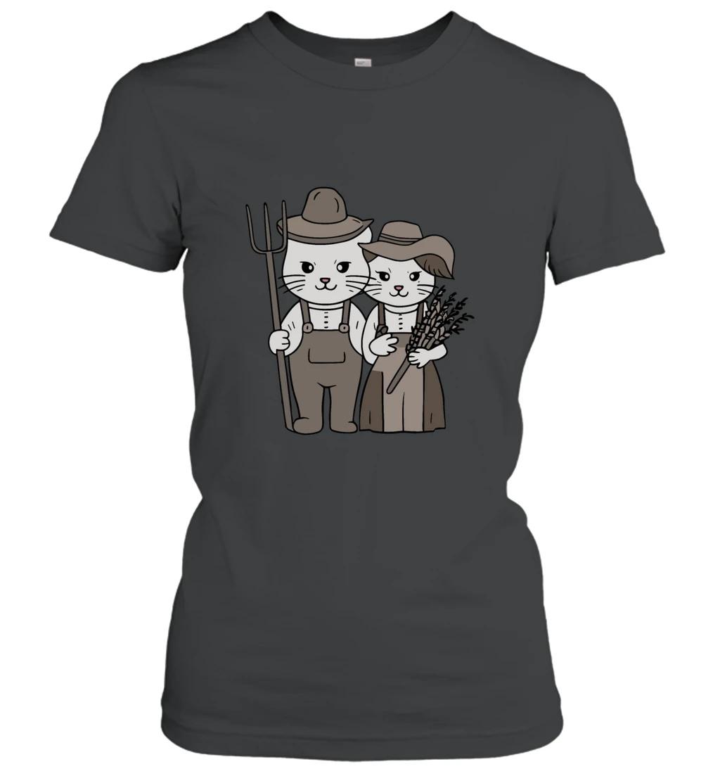 Farmer Cats With Pitchfork