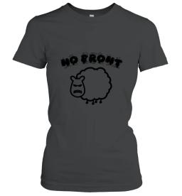 No Front Angry Sheep Black Print