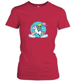 Alien Riding Unicorn