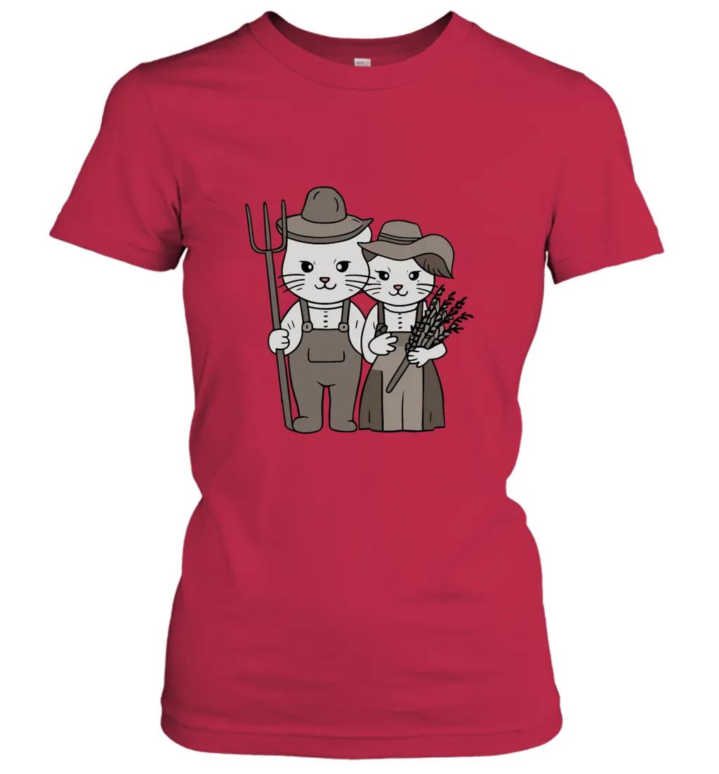 Farmer Cats With Pitchfork