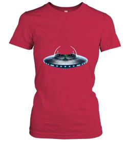 Green Alien In Spaceship