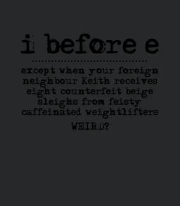 I Before E Copy