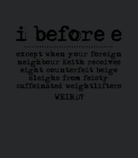 I Before E Copy