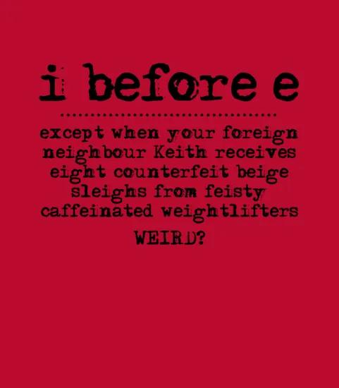 I Before E Copy