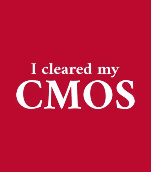I Cleared My Cmos White