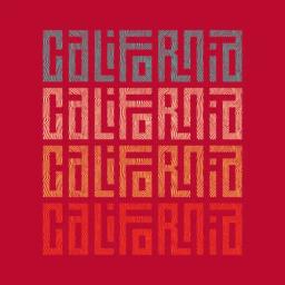 California Vibes Colorful Graphic