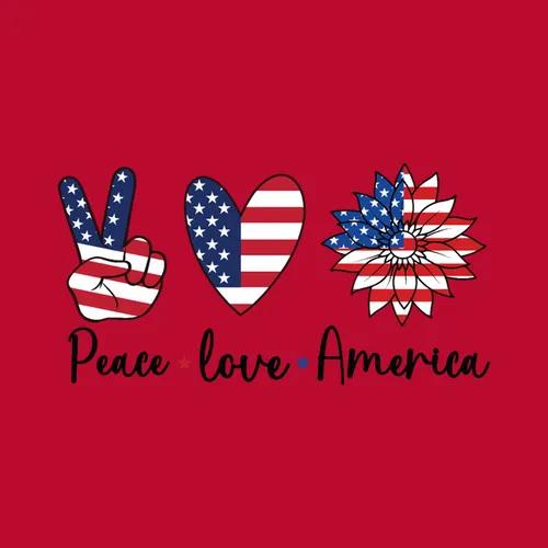 Peace Love America Design