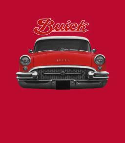 1955 Buick Two Side Red