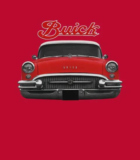 1955 Buick Two Side Red