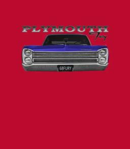 1968 Plymouth Fury Front Blue