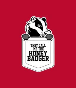 Funny Honey Badger Pocket