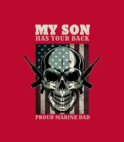 Proud Marine Dad Giftidea