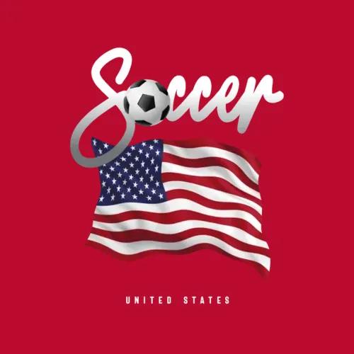 Usa Soccer American Flag
