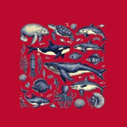 Vintage Sea Animals