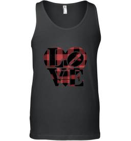 Buffalo Plaid Love Heart